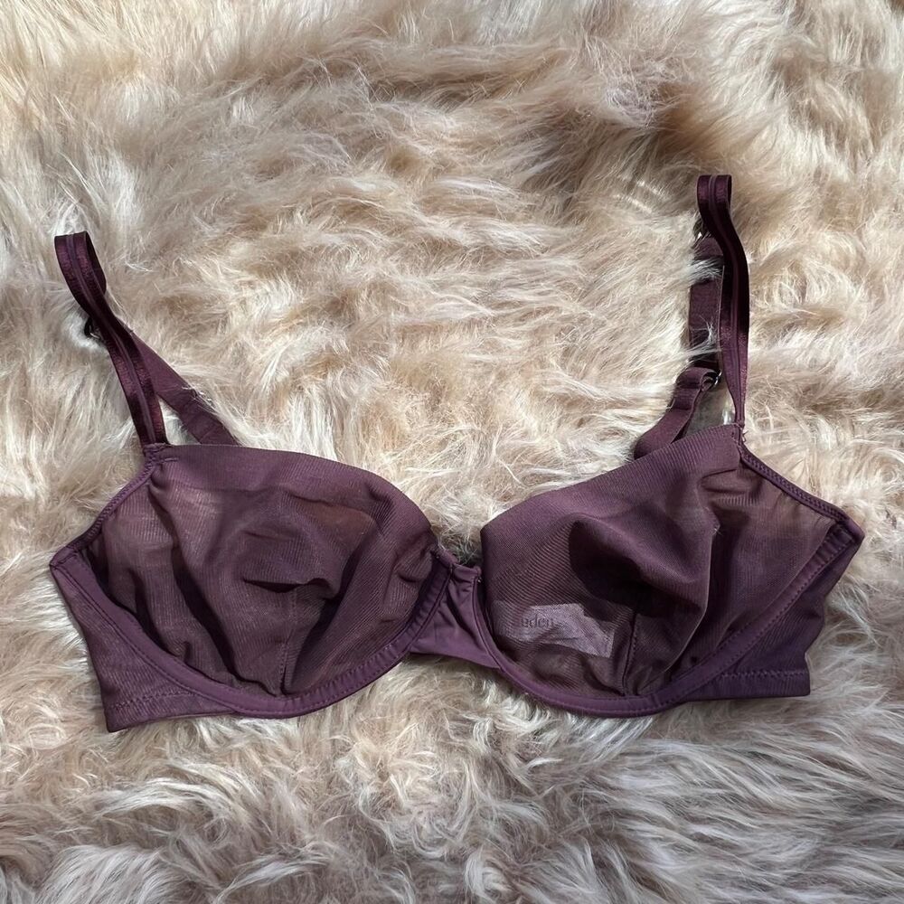 Auden Women's Purple and Burgundy Bra